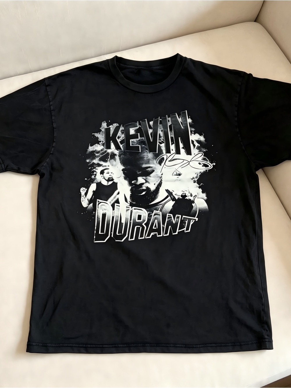 Kevin Durant black Mitchell & Ness Women Men T-shirt Unisex